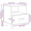 vidaXL Cabinet de chevet 2 pcs Ch&ecirc;ne artisanal 40 x 35 x 47 cm