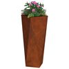 vidaXL Jardini&egrave;re Rouill&eacute; 30 x 30 x 75 cm