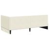 vidaXL Cadre de lit d'angle Cr&egrave;me 90 cm x 200 cm Velours