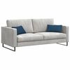 vidaXL Coussins de canap&eacute; 2 pcs Bleu 50 x 30 cm tissu