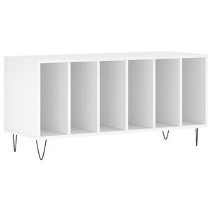 vidaXL Armoire &agrave; disques blanc 100x38x48 cm bois d'ing&eacute;nierie