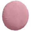 vidaXL Coussins de si&egrave;ge 2 pcs Rose &Oslash; 40 x 13 cm Velours