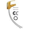 vidaXL Mitigeur de bidet de salle de bain Dor&eacute; 13x12 cm