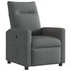 vidaXL Fauteuil inclinable en tissu gris fonc&eacute;