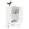 vidaXL Buffet haut blanc 69,5x31x115 cm bois d'ing&eacute;nierie