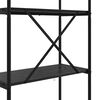 vidaXL &Eacute;tag&egrave;re Ch&ecirc;ne noir 80 x 30 x 183 cm Bois d'ing&eacute;nierie