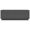 vidaXL Table basse Gris 100x50x35 cm Bois massif de pin