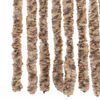 vidaXL Rideau anti-mouches beige et marron fonc&eacute; 100x200 cm chenille
