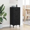 vidaXL Buffet Ch&ecirc;ne noir 34,5 x 34 x 90 cm Bois d'ing&eacute;nierie