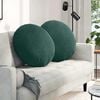 vidaXL Coussins de si&egrave;ge 2 pcs Vert fonc&eacute; &Oslash; 80 x 29 cm Velours
