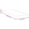 vidaXL Matelas Blanc 90 x 200 cm Tissu jacquard