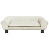 vidaXL Lit pour chien cr&egrave;me 70x48x22 cm velours