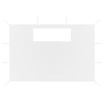 vidaXL Parois latérales belvédère fenêtres 2 pcs 4,5x2,1m Blanc 70g/m²