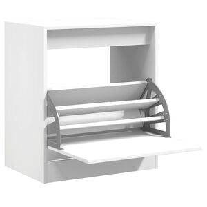 vidaXL Armoire &agrave; chaussures blanc 60x42x69 cm bois d'ing&eacute;nierie