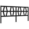 vidaXL Cadre de lit sans matelas noir 200x200 cm bois massif