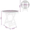 vidaXL Table de Jardin Naturel 80 x 70 cm Bambou