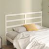 vidaXL T&ecirc;te de lit Blanc 156x4x100 cm Bois massif de pin
