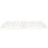 vidaXL Cadre de lit sans matelas blanc 140x200 cm bois de pin massif