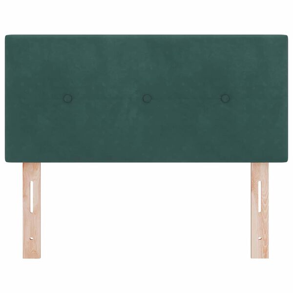 vidaXL T&ecirc;te de lit avec t&ecirc;te de lit Vert fonc&eacute; 90 cm Cuir synth&eacute;tique