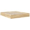 vidaXL Lit de Rangement Ch&ecirc;ne Sonoma 180 x 200 cm Bois d'ing&eacute;nierie