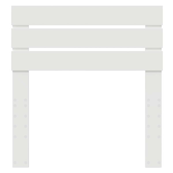 vidaXL T&ecirc;te de lit avec t&ecirc;te de lit Blanc 75 cm Bois d'ing&eacute;nierie