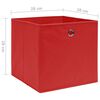 vidaXL Bo&icirc;tes de rangement 10 pcs Tissu intiss&eacute; 28x28x28 cm Rouge
