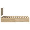 vidaXL Cadre de lit Ch&ecirc;ne Sonoma 90 x 200 cm Bois d'ing&eacute;nierie