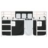 vidaXL Lit mezzanine enfants avec rideaux sans matelas 90x200cm