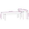 vidaXL Ensemble de tables basses 2 pcs Marron miel Bois massif de pin