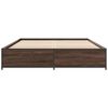 vidaXL Cadre de lit sans matelas ch&ecirc;ne marron 120x200 cm