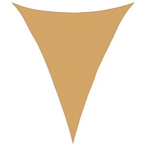 vidaXL Voile d'ombrage 160 g/m&sup2; triangulaire sable 5x6x6 m PEHD