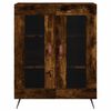 vidaXL Buffet haut Ch&ecirc;ne fum&eacute; 69,5x34x180 cm Bois d'ing&eacute;nierie