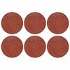 vidaXL Pierre de marchage 6 pi&egrave;ces Rouge &Oslash; 44 x 2 cm Caoutchouc
