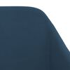 vidaXL Chaises pivotantes &agrave; manger lot de 4 bleu velours
