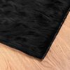 vidaXL Tapis en fausse Tafalla Noir 140 x 200 cm Polyester