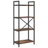 vidaXL &Eacute;tag&egrave;re Ch&ecirc;ne fum&eacute; 56 x 34 x 133,5 cm Bois d'ing&eacute;nierie