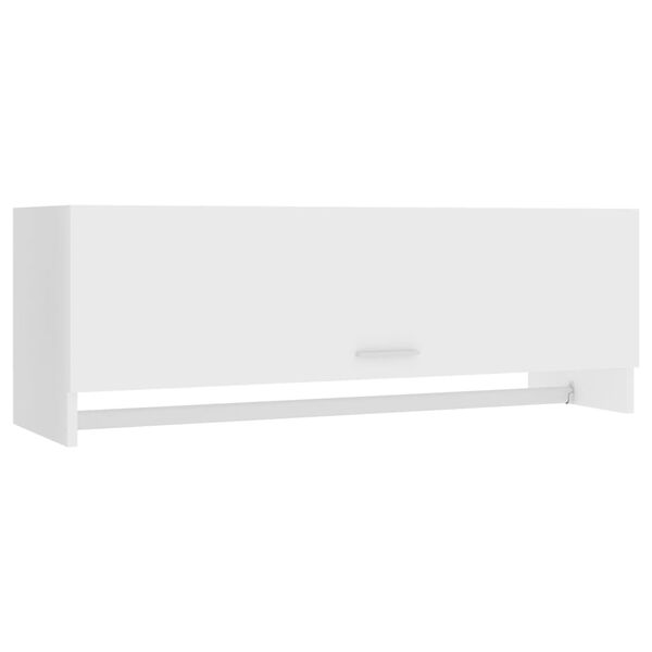 vidaXL Garde-robe blanc 100x32,5x35 cm bois d'ing&eacute;nierie