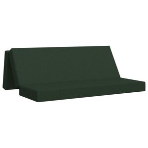 vidaXL Canap&eacute;-lit pliable 200 x 67 x 45 cm Vert fonc&eacute;