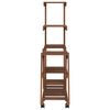 vidaXL Support &agrave; fleurs avec roues 95x25x101 cm bois massif de sapin