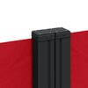 vidaXL Auvent lat&eacute;ral r&eacute;tractable rouge 120x1200 cm