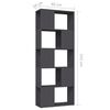 vidaXL Biblioth&egrave;que S&eacute;parateur de pi&egrave;ce Gris 60x24x155 cm