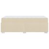 vidaXL Cadre de lit avec matelas Cr&egrave;me 90 x 200 cm tissu