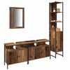 vidaXL Ensemble de mobilier de salle de bain 4 pcs Bois Ancien