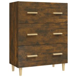 vidaXL Buffet Ch&ecirc;ne fum&eacute; 70x34x90 cm Bois d'ing&eacute;nierie