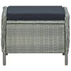 vidaXL Ensemble &agrave; manger de jardin 7 pcs Gris clair
