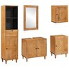 vidaXL Ensemble de mobilier de salle de bain 5 pi&egrave;ces Marron