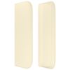 vidaXL T&ecirc;te de lit avec oreilles Cr&egrave;me 183x16x78/88 cm Similicuir