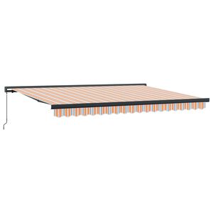 vidaXL Auvent r&eacute;tractable Orange et Gris 400 &times; 300 cm