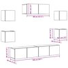 vidaXL Ensemble de meuble TV mural 5 pcs vieux bois