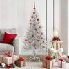 vidaXL Sapin de No&euml;l avec 150 LED avec support Argent 150 cm PET